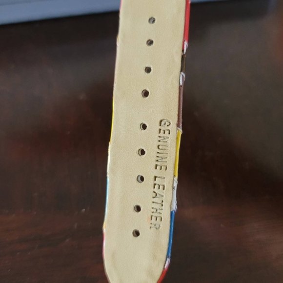 Vintage Marcel Drucker Signature Patchwork Leather Band Watch Original Box - Picture 6 of 7